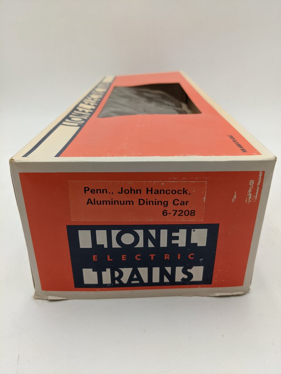 Lionel 6-7208 O Gauge Pennsylvania "John Hancock" Aluminum Dining Car EX/Box