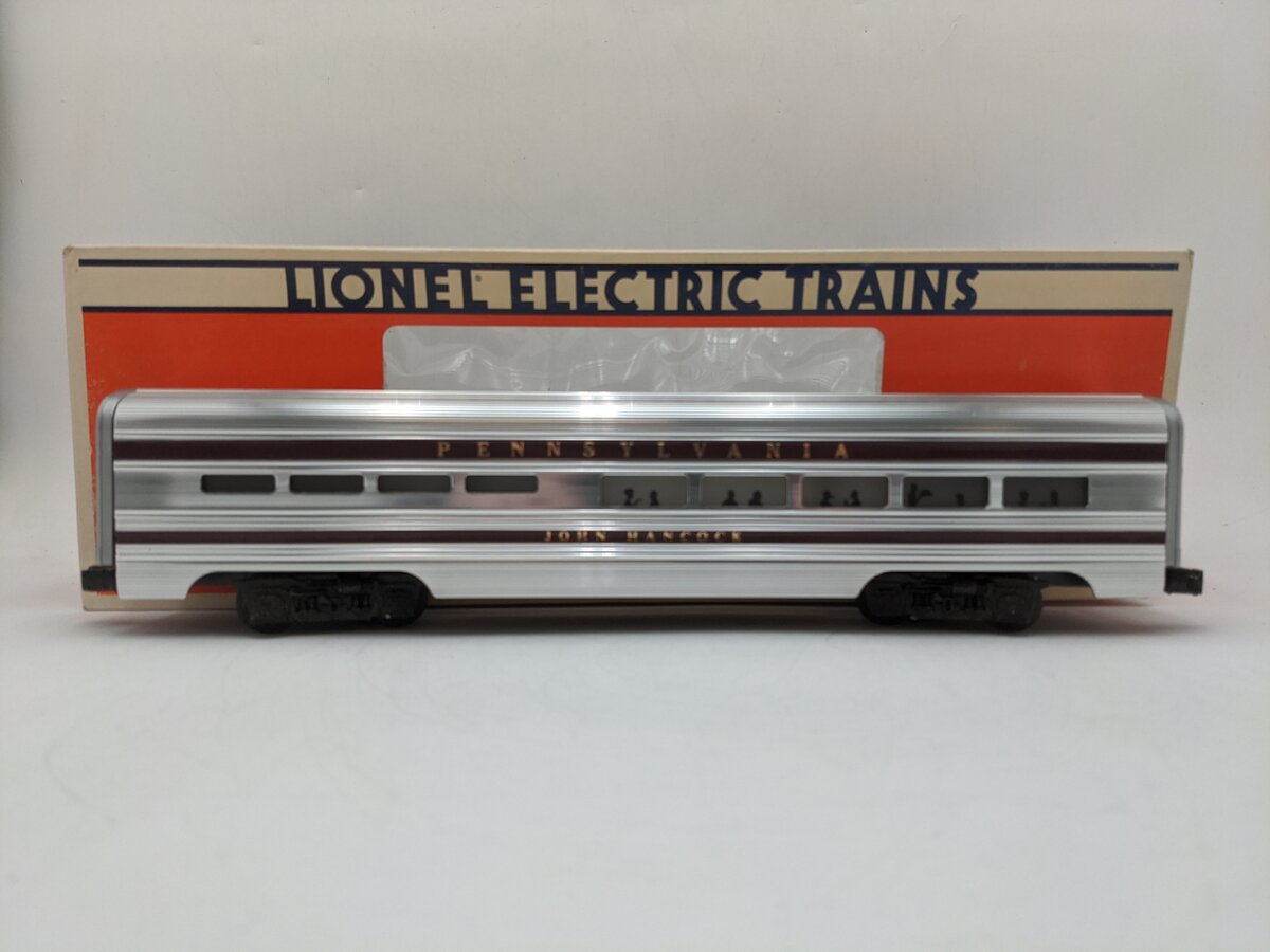 Lionel 6-7208 O Gauge Pennsylvania "John Hancock" Aluminum Dining Car EX/Box