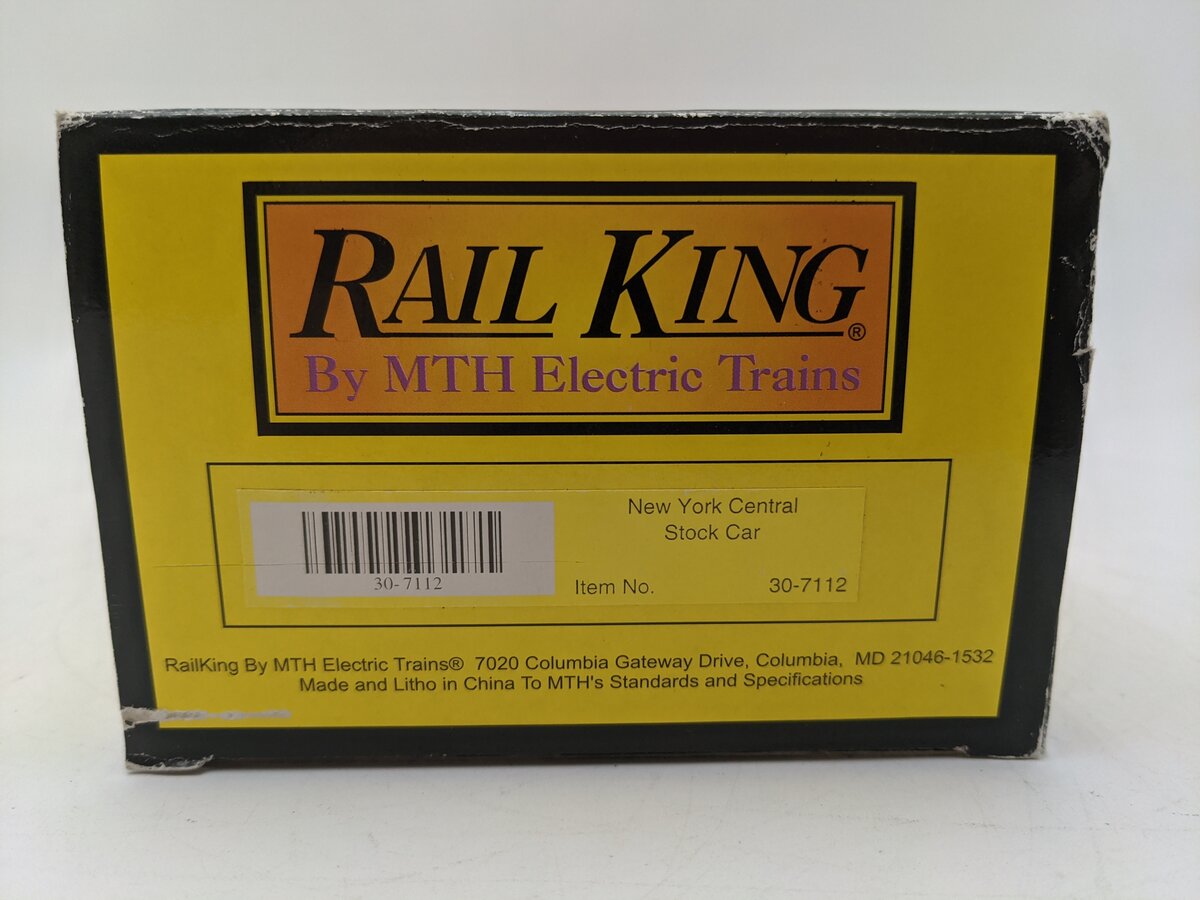 MTH 30-7112 O Gauge New York Central Pacemaker Stock Car #74105 EX/Box