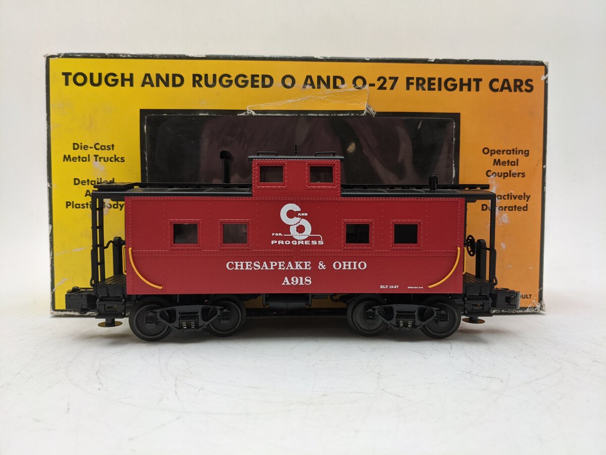 MTH 30-77033 O Gauge Chesapeake & Ohio Steel Caboose #A918 EX/Box