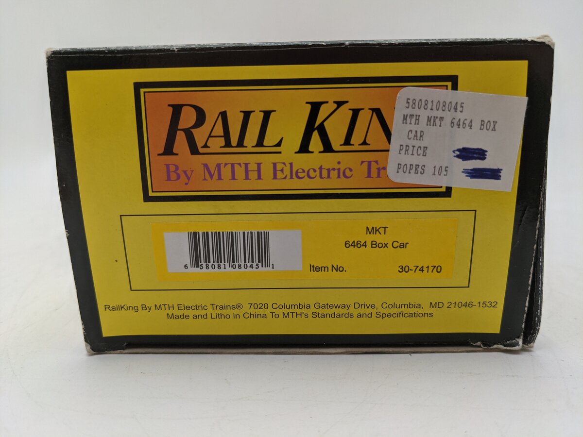 MTH 30-74170 O Gauge MKT 6464 Box Car #6464350 EX/Box