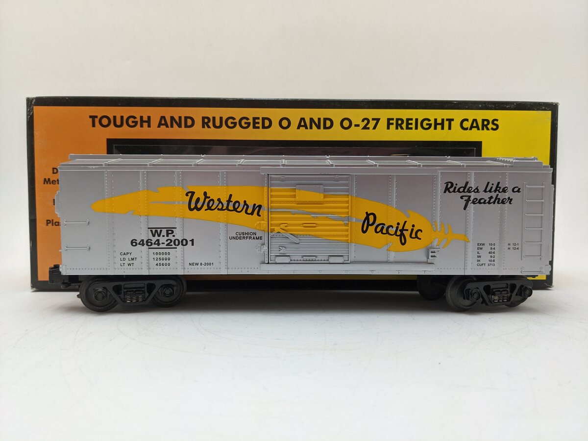 MTH 30-7461 O Gauge Western Pacific Boxcar #6464-2001 EX/Box