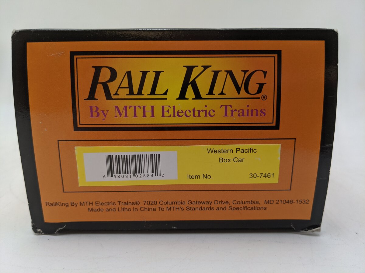 MTH 30-7461 O Gauge Western Pacific Boxcar #6464-2001 EX/Box