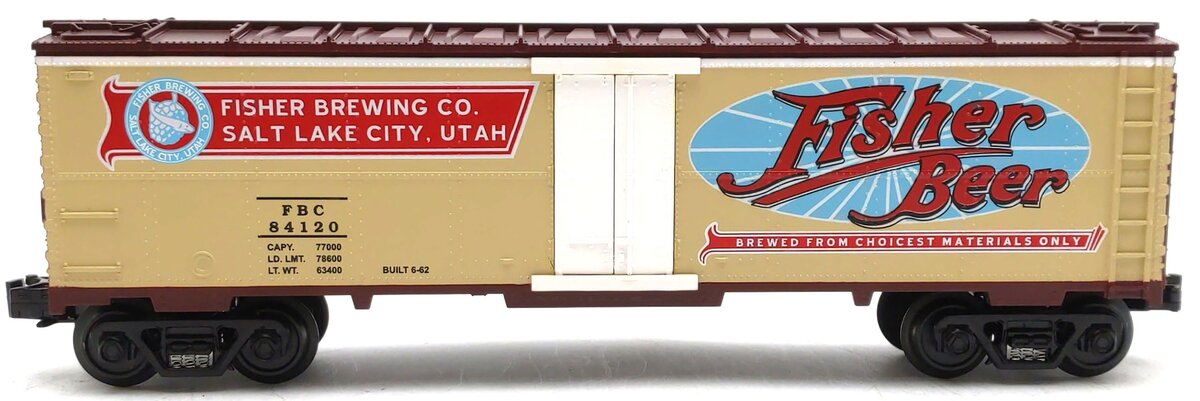 MTH 30-7850 Fisher Beer Modern Refrigerator Car #84120 LN/Box