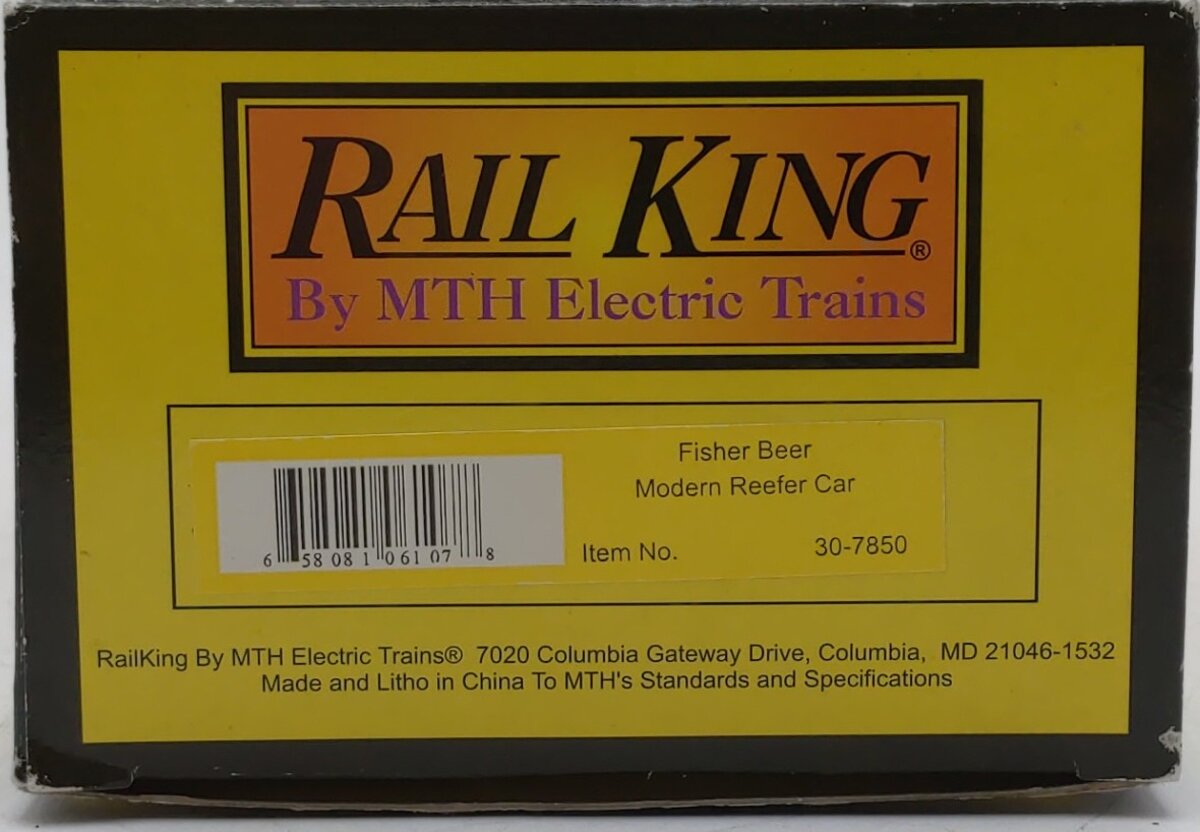 MTH 30-7850 Fisher Beer Modern Refrigerator Car #84120 LN/Box