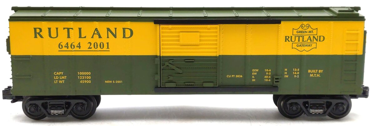MTH 30-7485 O Gauge Rutland Box Car #6464-2001 LN/Box