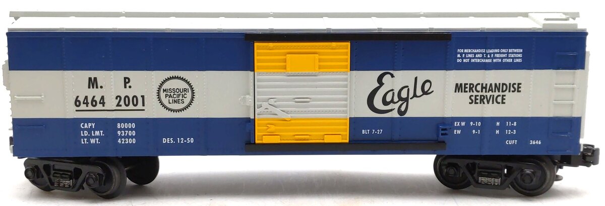 MTH 30-7484 O Gauge Missouri Pacific Boxcar #64642001 LN/Box