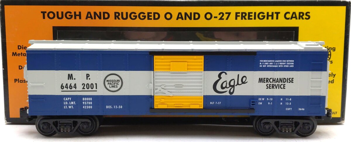 MTH 30-7484 O Gauge Missouri Pacific Boxcar #64642001 LN/Box