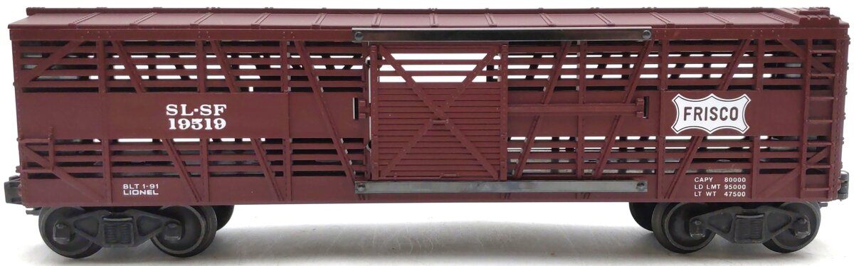 Lionel 6-19519 O Gauge Frisco Stock Car (Fallen Flags #5) LN