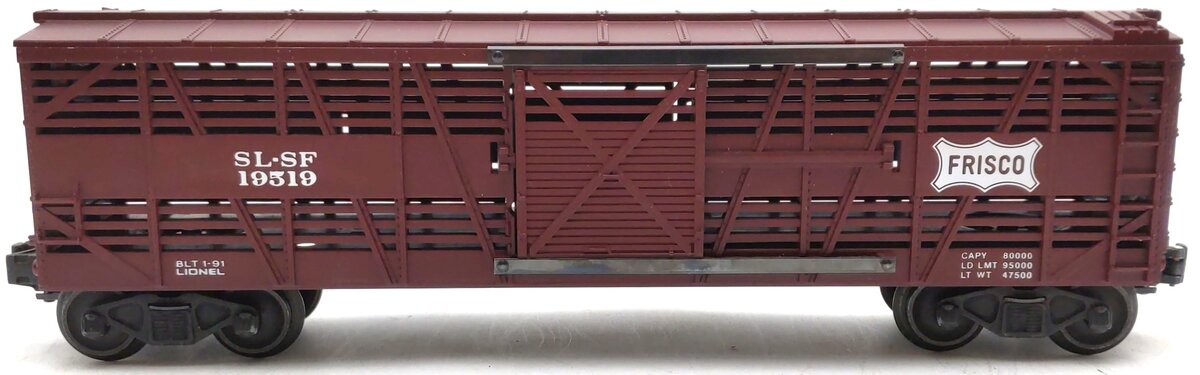 Lionel 6-19519 O Gauge Frisco Stock Car (Fallen Flags #5) LN