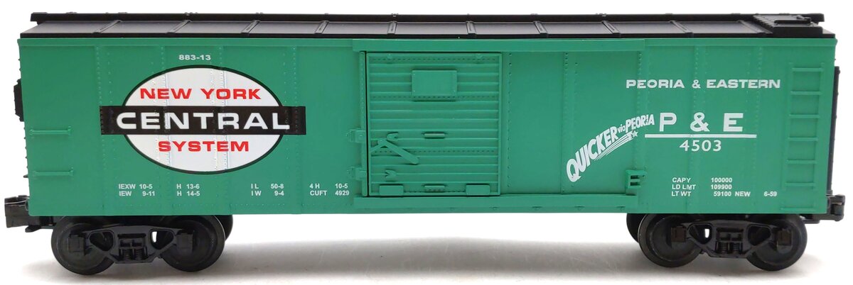 MTH 30-7414 O Gauge New York Central Boxcar #4503 EX/Box