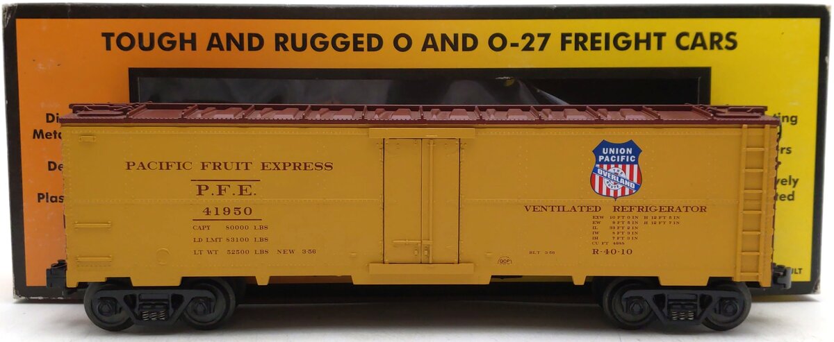 MTH 30-7005C O Gauge Union Pacific PFE Reefer #41950 EX/Box