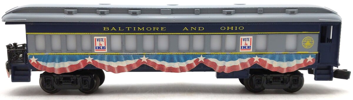 Lionel 6-9529 O Baltimore & Ohio Eisenhower Campaign Observation Car EX/Box