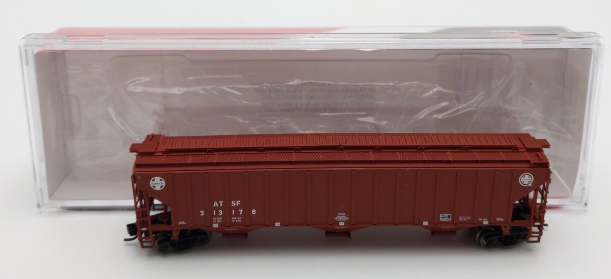 InterMountain 65361-18 N Scale ATSF 3-Bay Rib Sided Hopper #313176 LN/Box