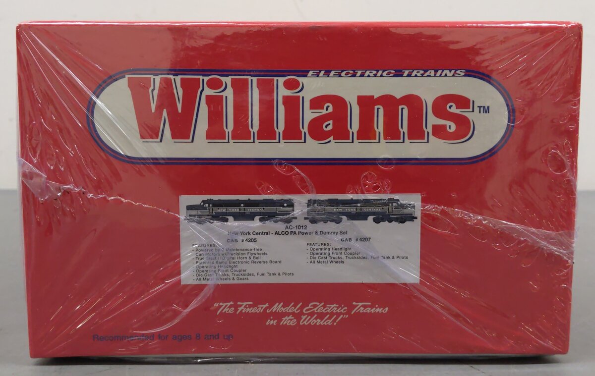 Williams AC-1012 O Gauge New York Central PA-1 AA Diesel Locomotive Set MT/Box