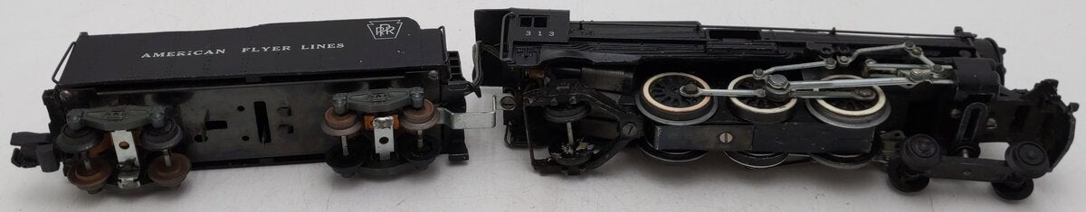 American Flyer 313 Vintage S Pennsylvania 4-6-2 Pacific Steam Loco & Tender VG