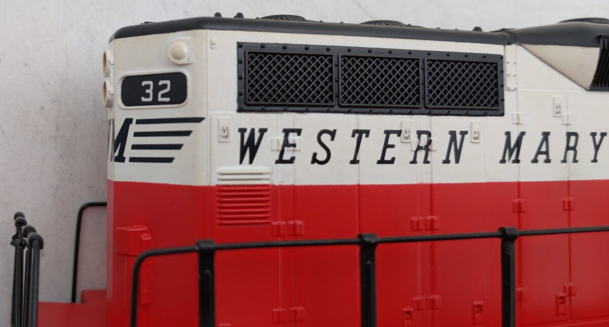 MTH 20-2175-1 O Gauge Western Maryland GP-9 Diesel Engine w/PS1 #32 VG/Box
