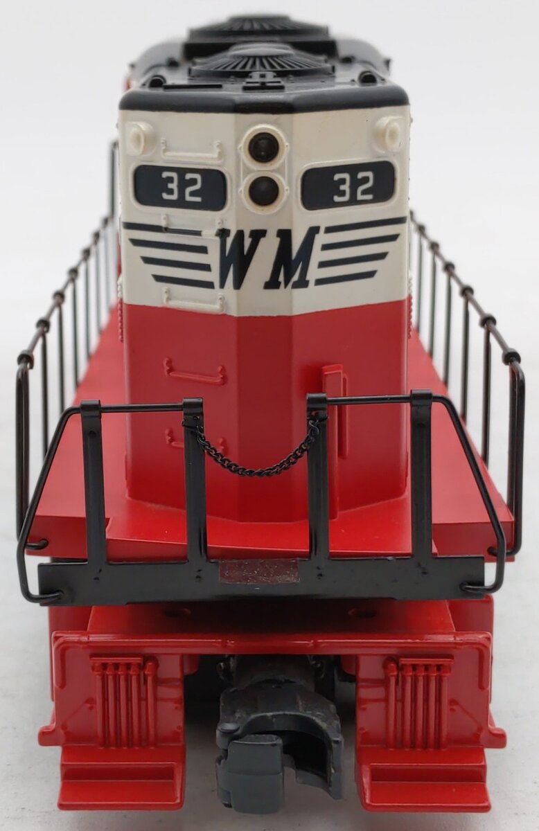 MTH 20-2175-1 O Gauge Western Maryland GP-9 Diesel Engine w/PS1 #32 VG/Box