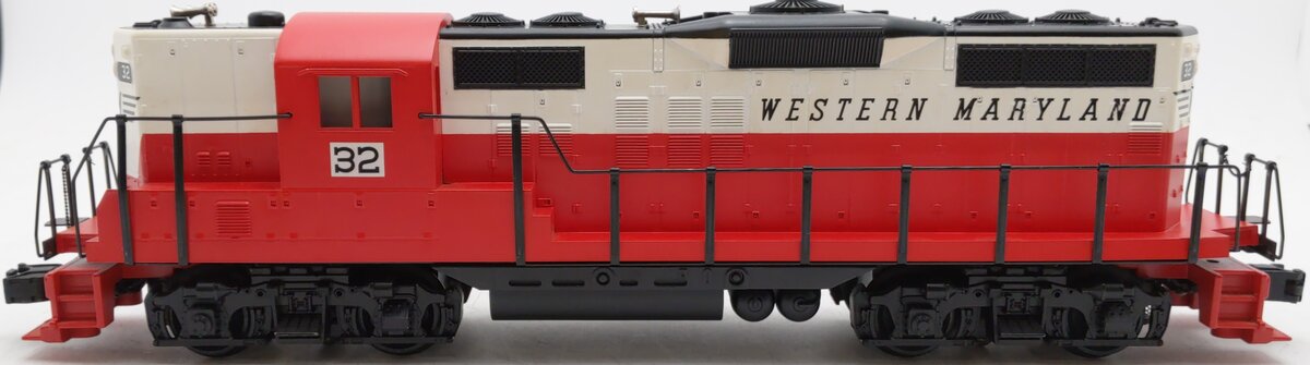 MTH 20-2175-1 O Gauge Western Maryland GP-9 Diesel Engine w/PS1 #32 VG/Box