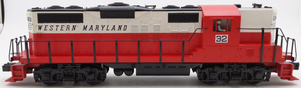 MTH 20-2175-1 O Gauge Western Maryland GP-9 Diesel Engine w/PS1 #32 VG/Box