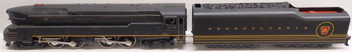 MTH 20-3043-1 O PRR 4-4-4-4 T-1 Duplex Steam Locomotive & Tender w/PS1 #6110 EX/Box