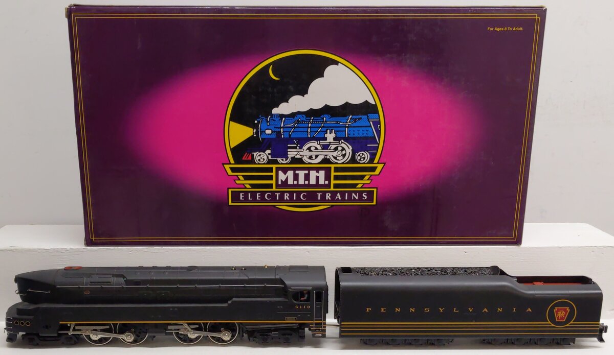 MTH 20-3043-1 O PRR 4-4-4-4 T-1 Duplex Steam Locomotive & Tender w/PS1 #6110 EX/Box