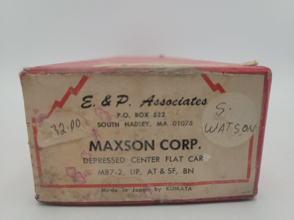 E&P Associates M87-2 HO Scale BRASS Depressed Center Flatcar- Undecorated EX/Box