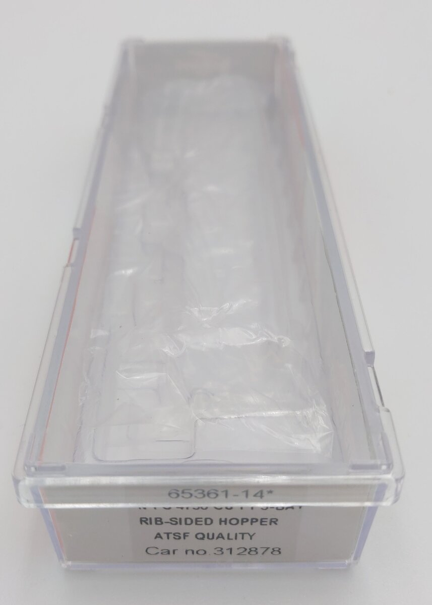 InterMountain 65361-14 N Scale ATSF 3-Bay Rib Sided Hopper #312878 LN/Box