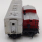 Life Like HO Scale Santa Fe B Unit Deluxe Diesel Locomotive & Caboose (Set of 2) EX/Box