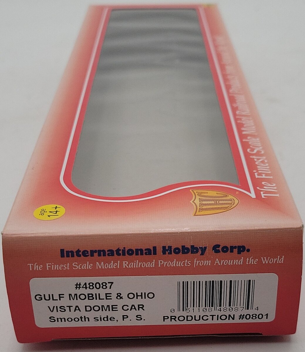 IHC 48087 Gulf Mobile & Ohio Smooth Side Vista Dome NIB