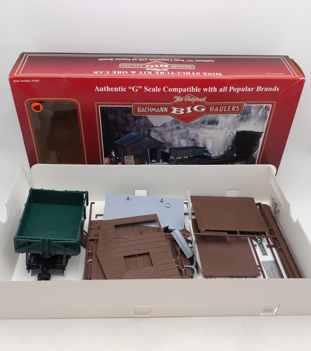 Bachmann 92501 G Scale Mine Structure Kit & Ore Car EX/Box