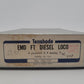 Tenshodo 106/107 HO Scale BRASS Santa Fe EMD AB Diesel Set VG/Box