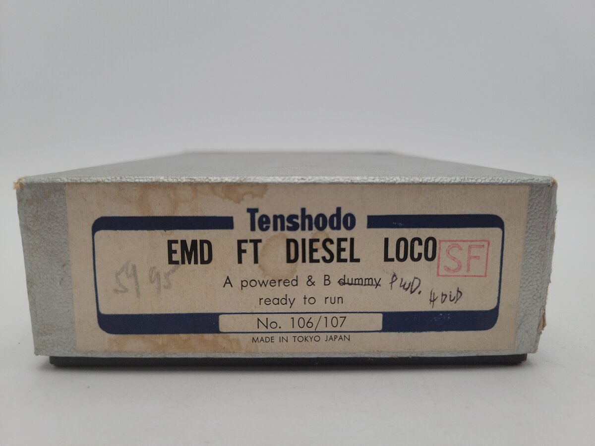 Tenshodo 106/107 HO Scale BRASS Santa Fe EMD AB Diesel Set VG/Box