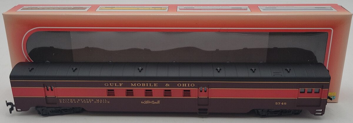 IHC 48085 HO Scale Gulf Mobile & Ohio Smooth Side RPO Car #5478 LN/Box
