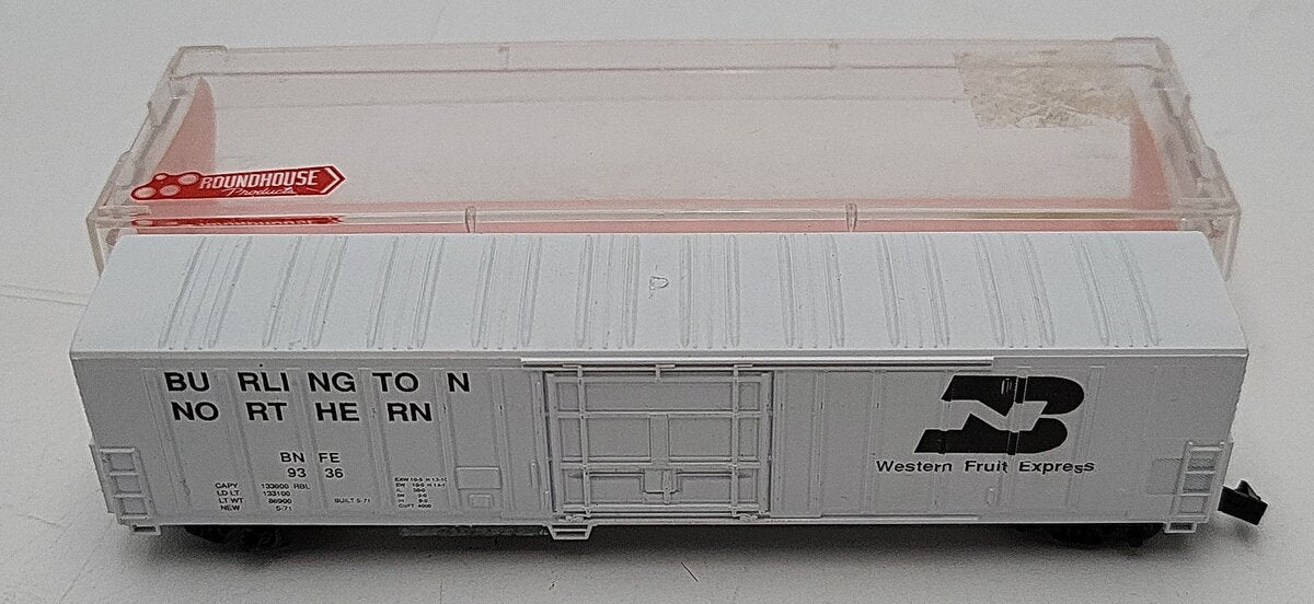 Roundhouse 8434 N Scale Burlington Northern Box Car #9336 LN/Box