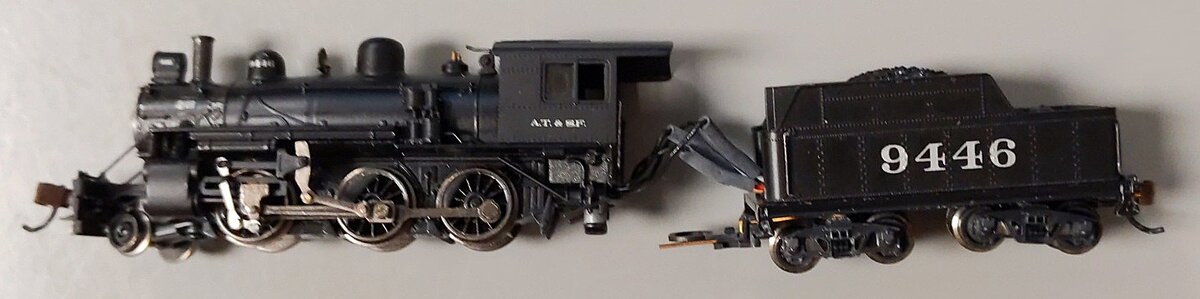 Bachmann 51754 N Santa Fe Alco 2-6-0 Steam Locomotive & Tender w/DCC #9446 EX/Box