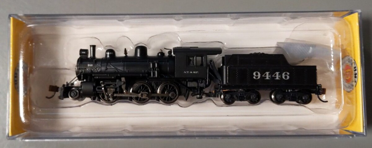 Bachmann 51754 N Santa Fe Alco 2-6-0 Steam Locomotive & Tender w/DCC #9446 EX/Box