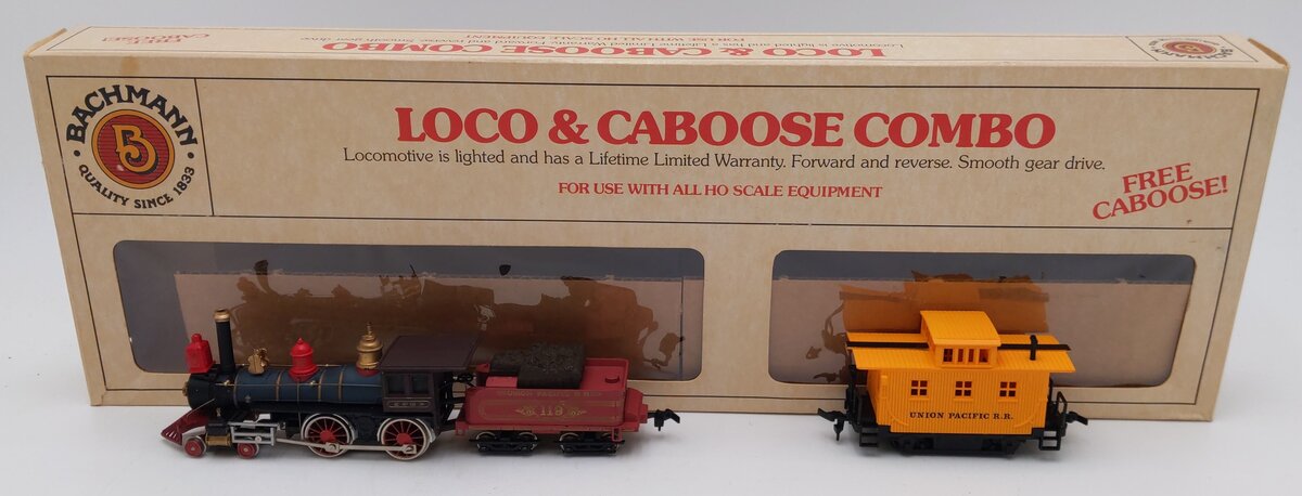 Bachmann 41051101 HO Locomotive w/Tender & Caboose Combo Set #119 (Set of 2) EX/Box