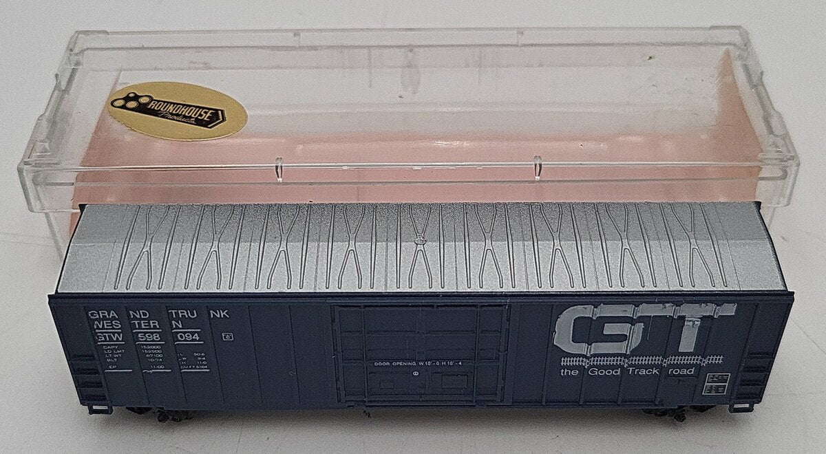 Roundhouse 8362 N Scale Grand Trunk Western 50' FMC Boxcar #598094 LN/Box