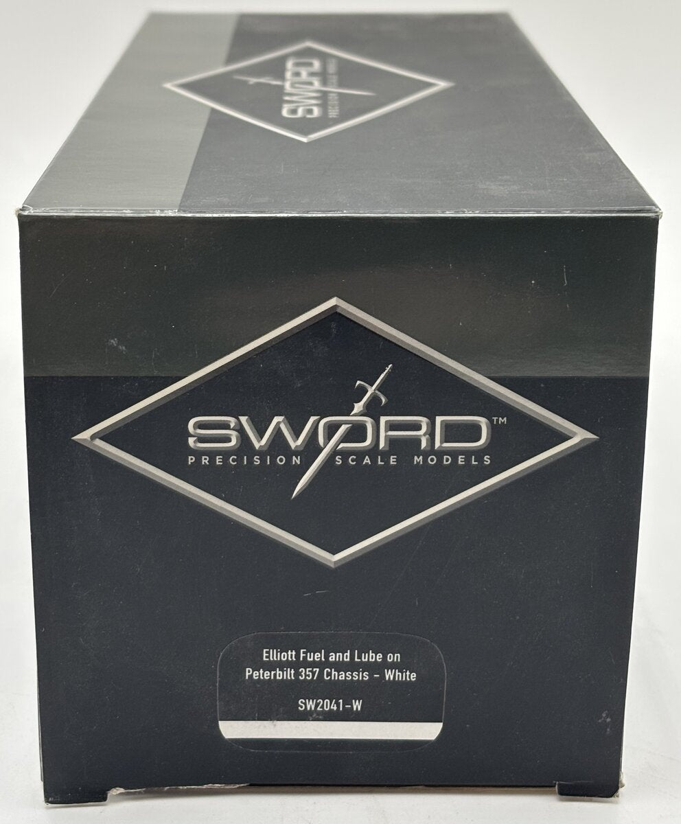 Sword Models SW2041-W 1:50 White Peterbilt 357 w/Elliot Fuel and Lube Body LN/Box