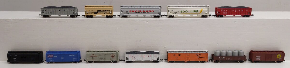 Atlas Assorted N Scale Freight Cars [12] EX/Box