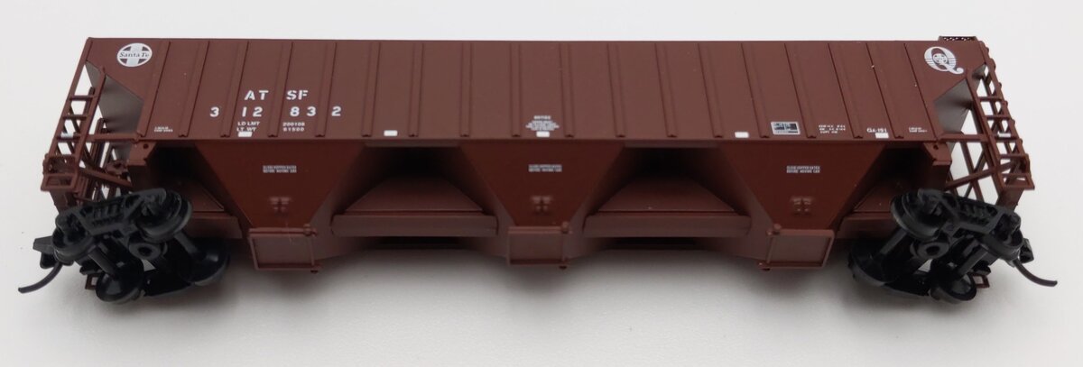 InterMountain 65361-10 N Scale ATSF 3 Bay Hopper #312832 LN/Box