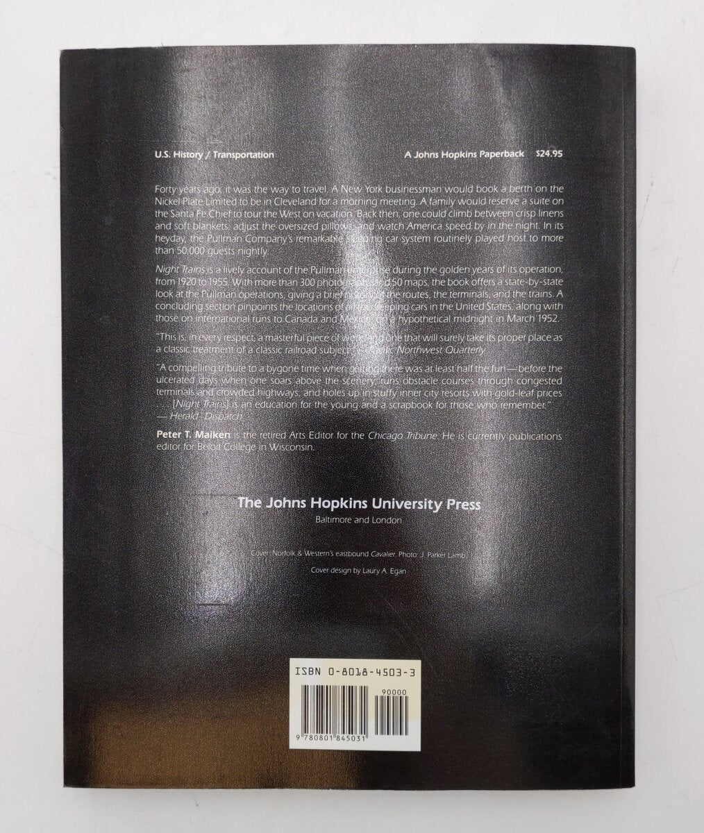 Night Trains Paperback Book By Peter T. Maiken NEW