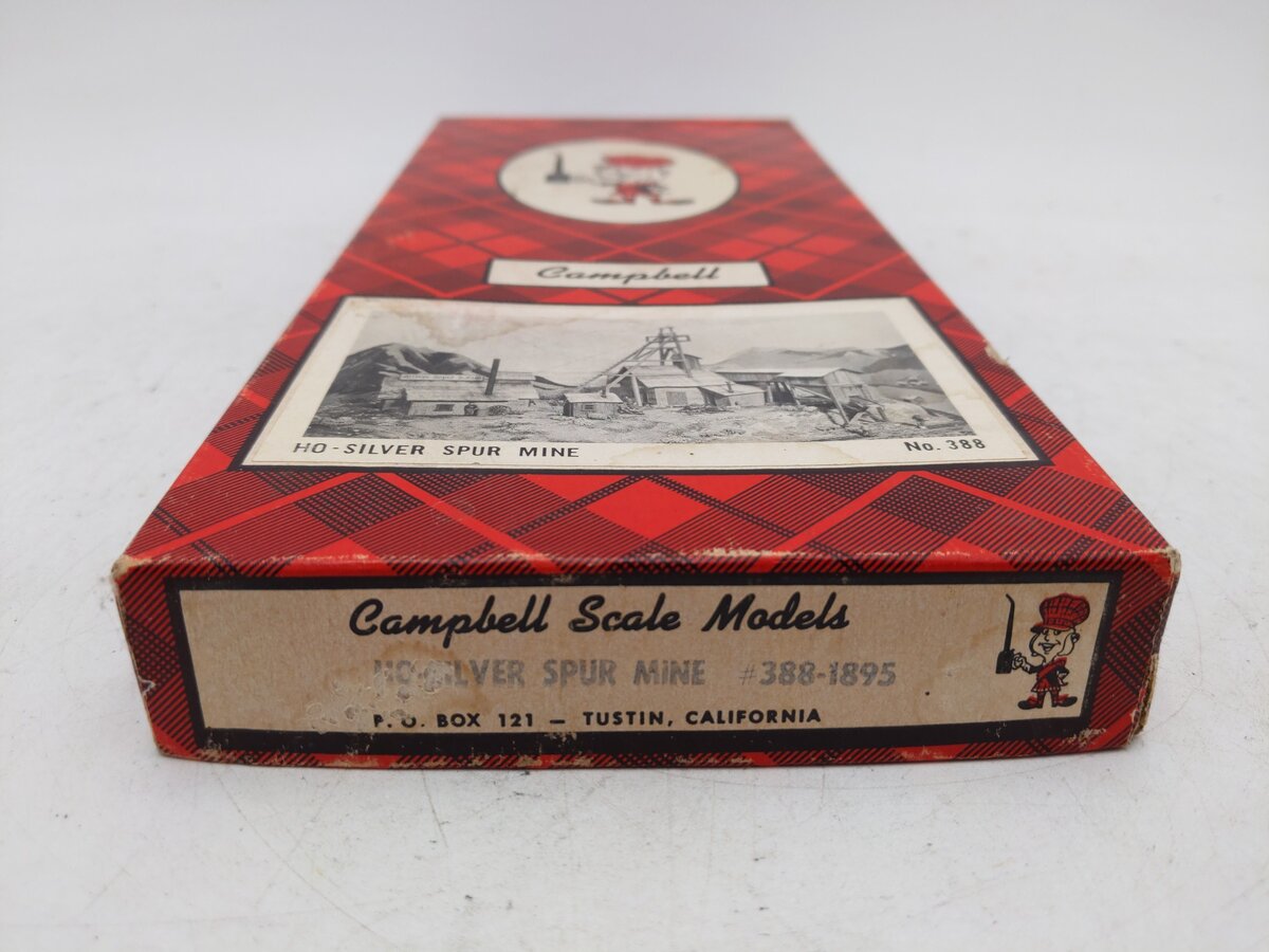 Campbell Scale Models 388 HO Scale Silver Spur Mine Craftsman Kit EX/Box