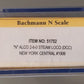 Bachmann 51752 N New York Central Alco 2-6-0 Steam Loco & Tender w/DCC #1906 LN/Box