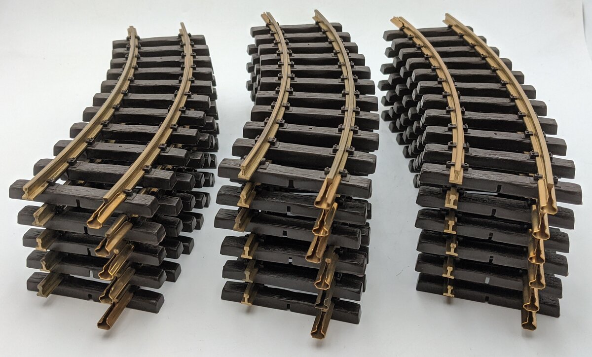 LGB 1100 G Scale Curved Track Sections (17) EX