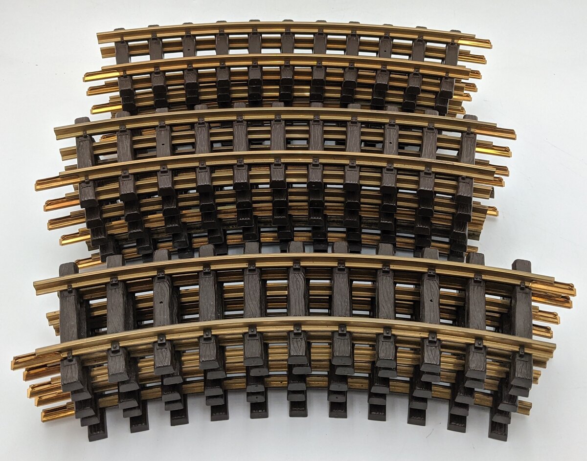 LGB 1100 G Scale Curved Track Sections (17) EX
