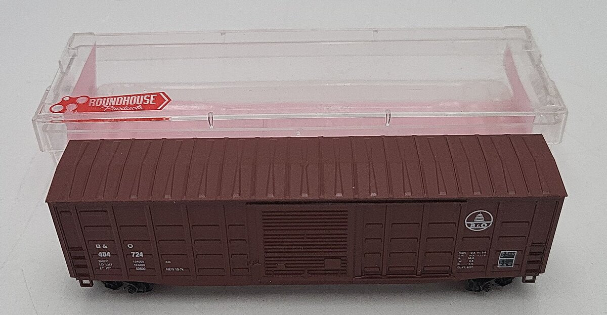 Roundhouse 8175 N Scale Baltimore & Ohio 50' PS-1 Boxcar #484728 LN/Box