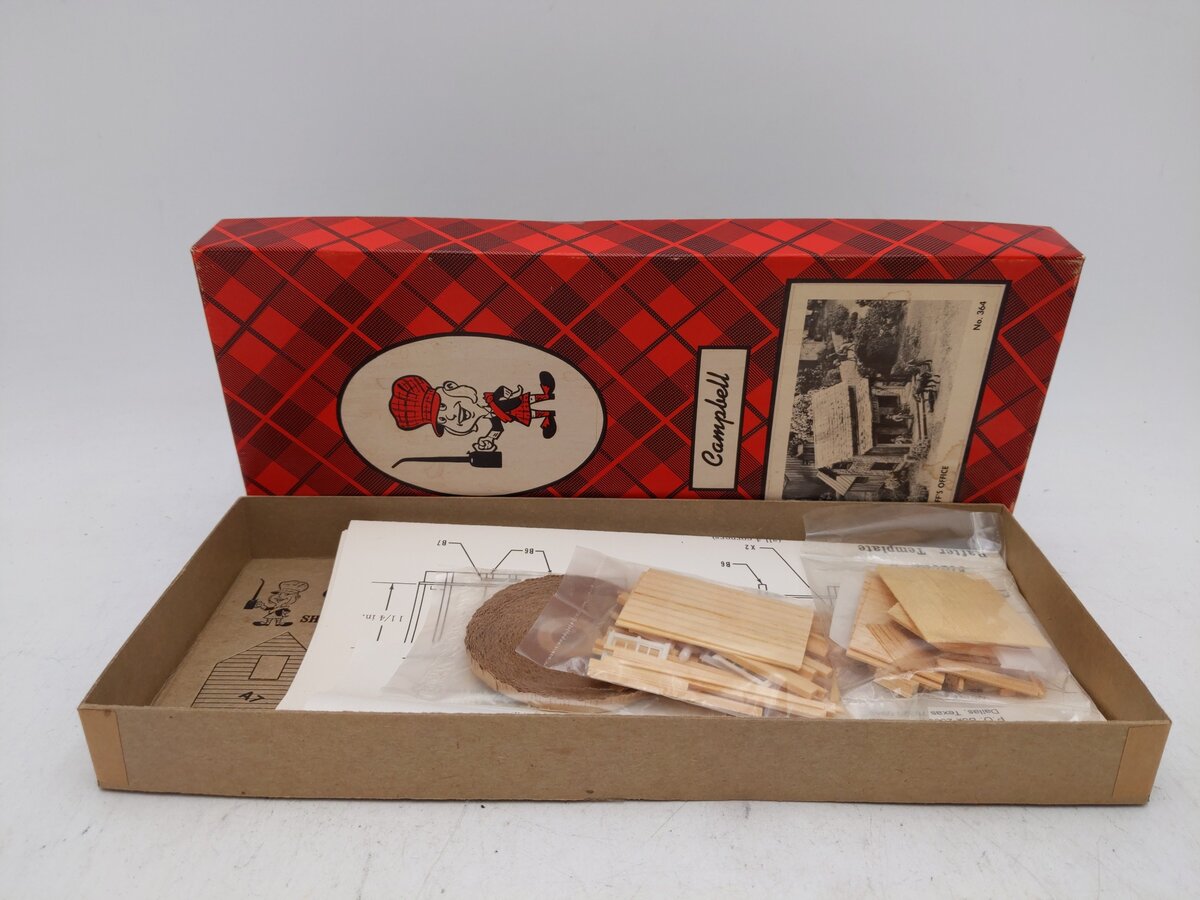 Campbell Scale Models 364 HO Sheriff's Office Building Kit EX/Box