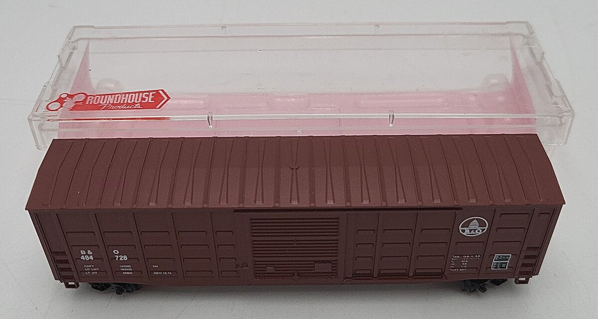 Roundhouse 8175 N Scale Baltimore & Ohio 50' PS-1 Boxcar #484728 LN/Box
